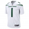 Miesten New York Jets NFL Pelipaita Zach Wilson 1 Nike Valkoinen 2021 NFL Draft